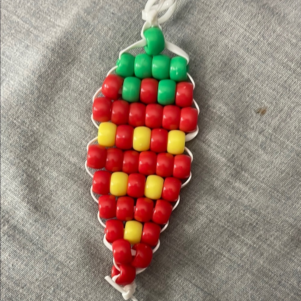 Colorful Beaded Keychain for Kids